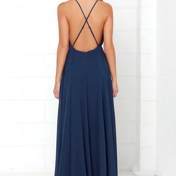 Lulus - Mythical Kind Of Love Dress - Navy - NWT - Picture 4 of 6